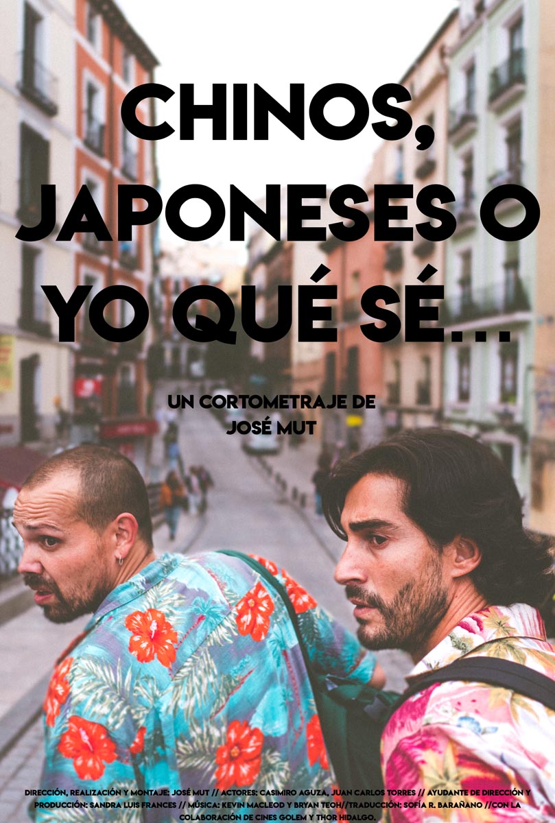 Póster del corto Chinos, japonese o yo qué sé…