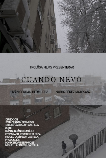 Póster del corto Cuando nevó