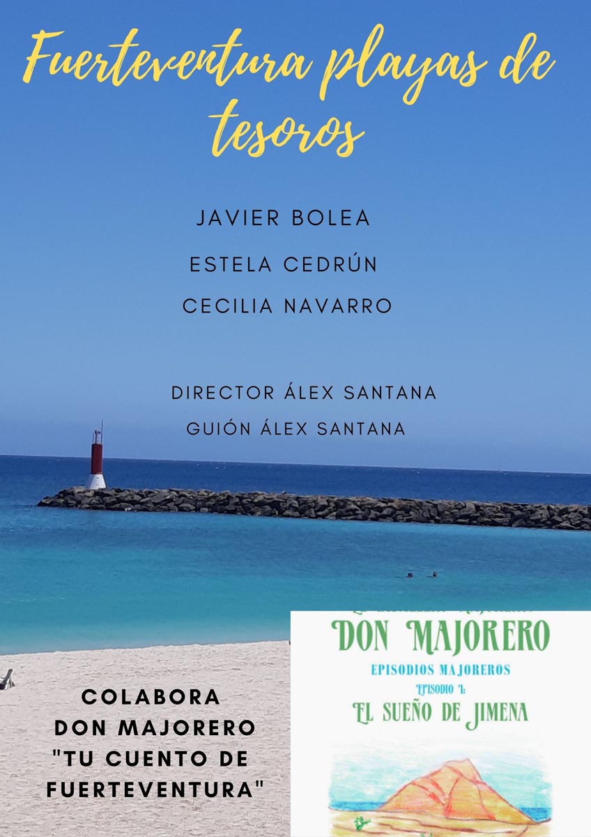 Póster del corto Fuerteventura playas de tesoros