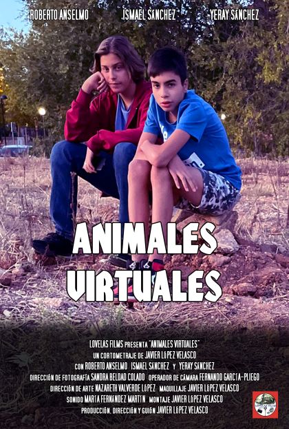 Póster del corto ANIMALES VIRTUALES