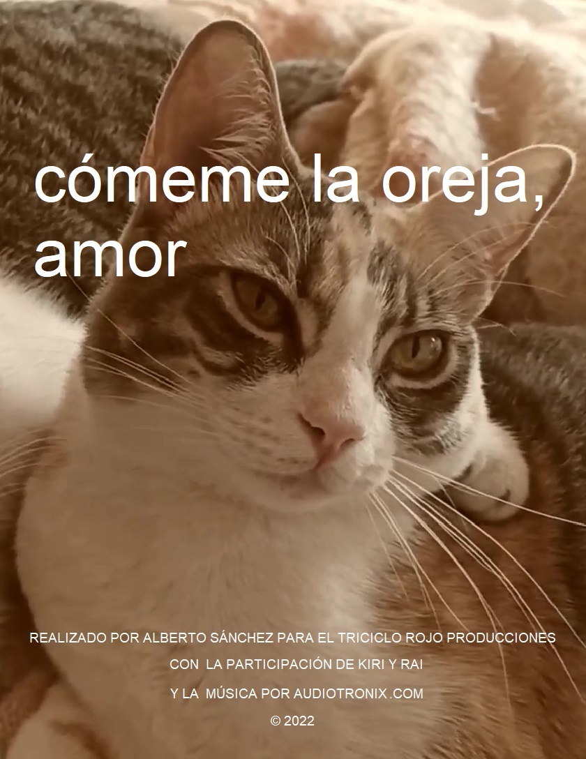 Póster del corto cómeme la oreja, amor