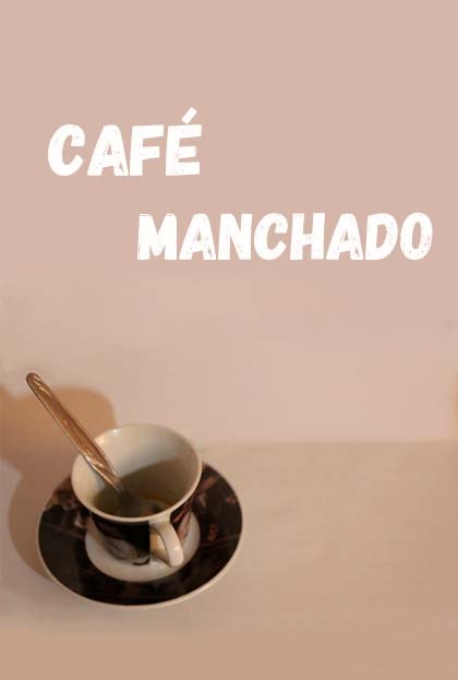 Póster del corto CAFÉ MANCHADO