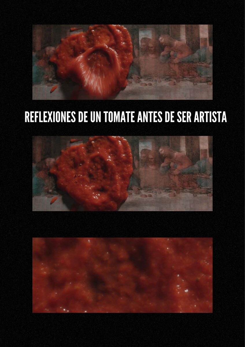 Póster del corto Reflexiones de un tomate antes de ser artista.