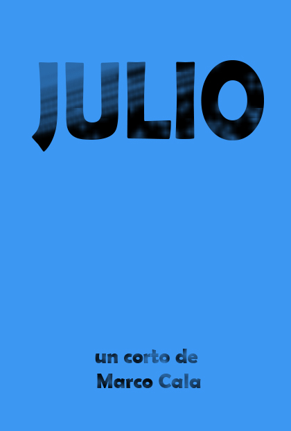 Póster del corto Julio