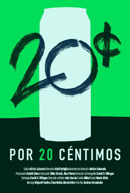 Póster del corto Por 20 Céntimos