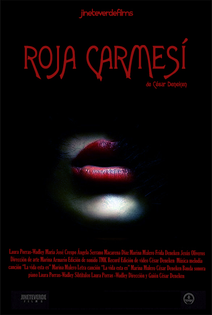 Póster del corto Roja Carmesí