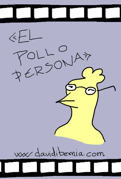 Póster del corto El pollo persona