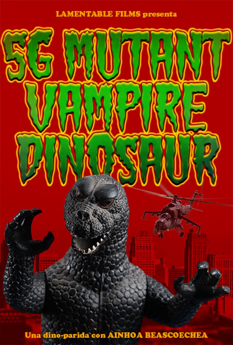 Póster del corto 5G Mutant Vampire Dinosaur