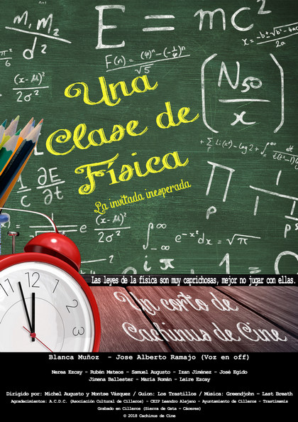 Póster del corto Una clase de física