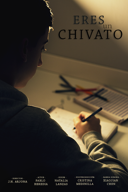 Póster del corto ERES UN CHIVATO