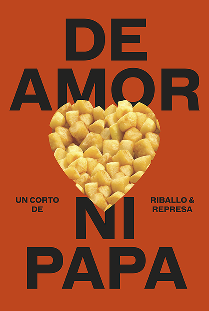 Póster del corto De amor ni papa