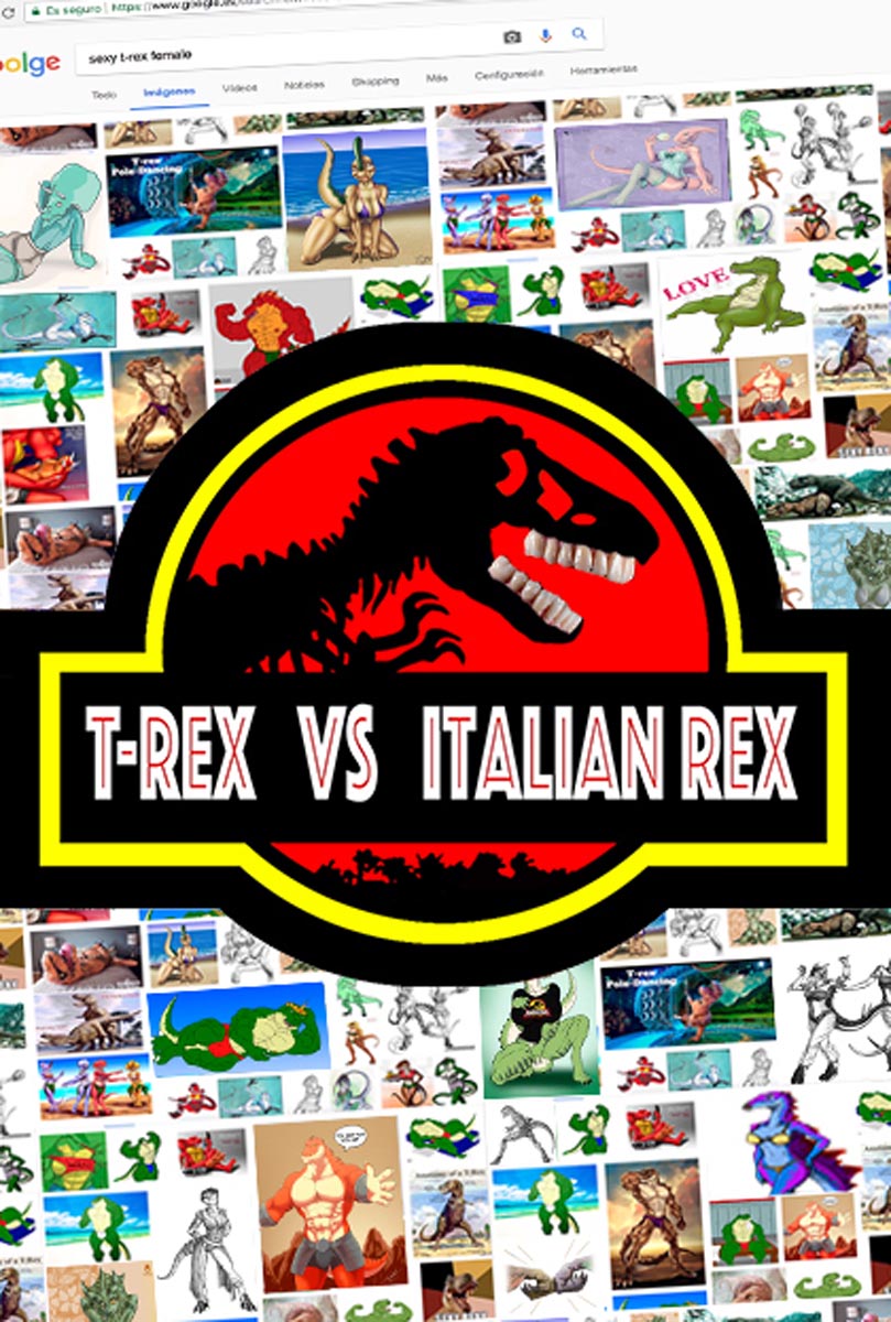 Póster del corto T-Rex VS Italian Rex