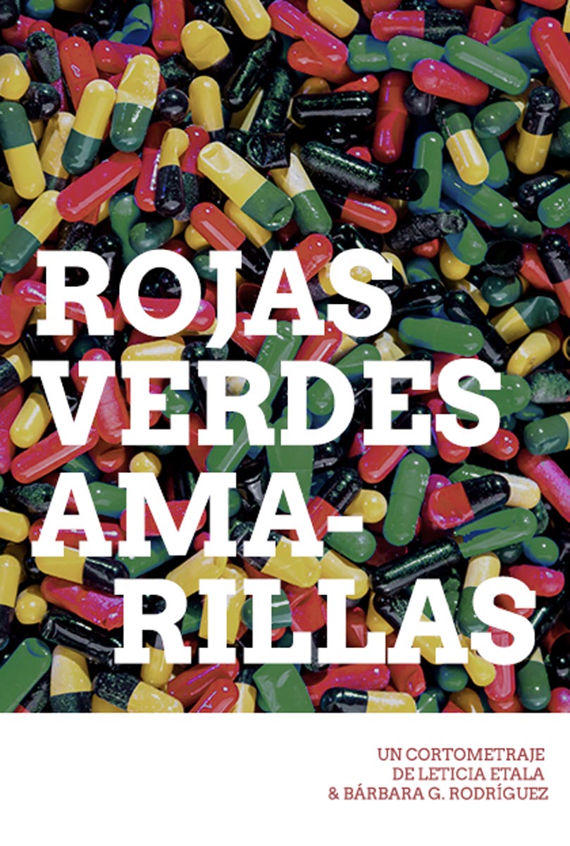 Póster del corto Rojas. Verdes. Amarillas