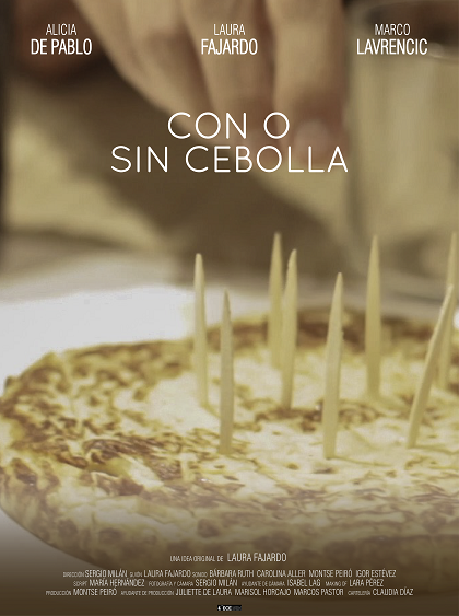 Póster del corto CON O SIN CEBOLLA