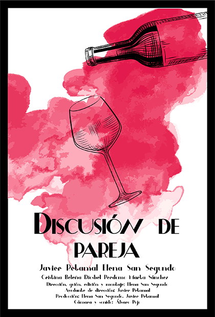 Póster del corto Discusión de pareja.