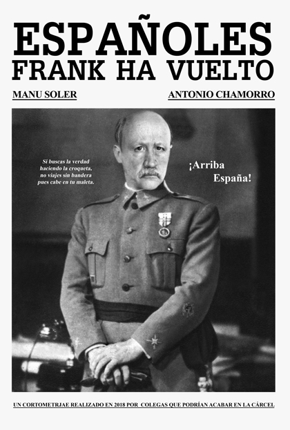 Póster del corto Españoles, Frank ha vuelto