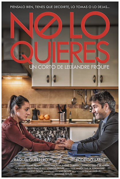 Póster del corto No lo quieres