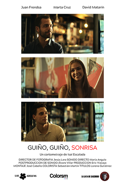 Póster del corto Guiño, guiño, sonrisa.