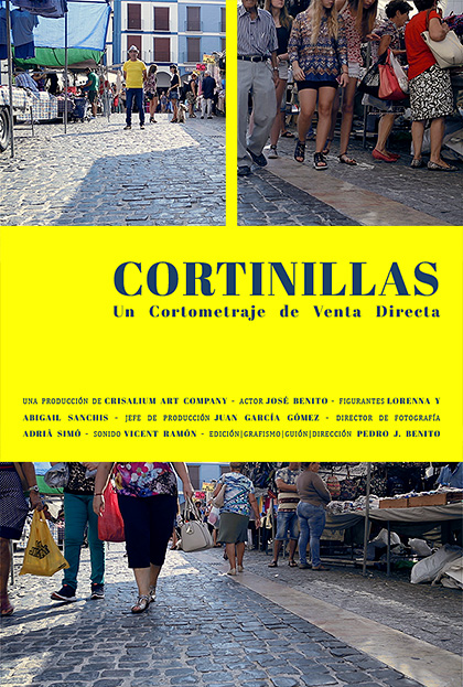 Póster del corto Cortinillas; Un cortometraje de venta directa