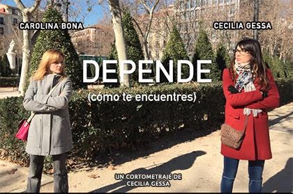 Póster del corto DEPENDE (Cómo te encuentres)