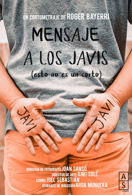 Póster del corto Mensaje a los Javis