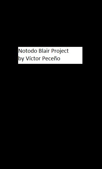 Póster del corto Notodo Blair Project