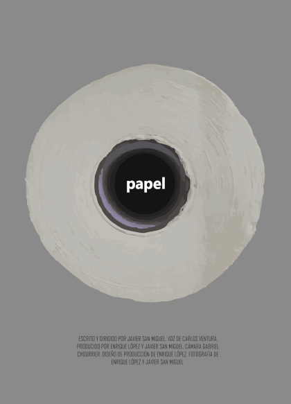 Póster del corto Papel