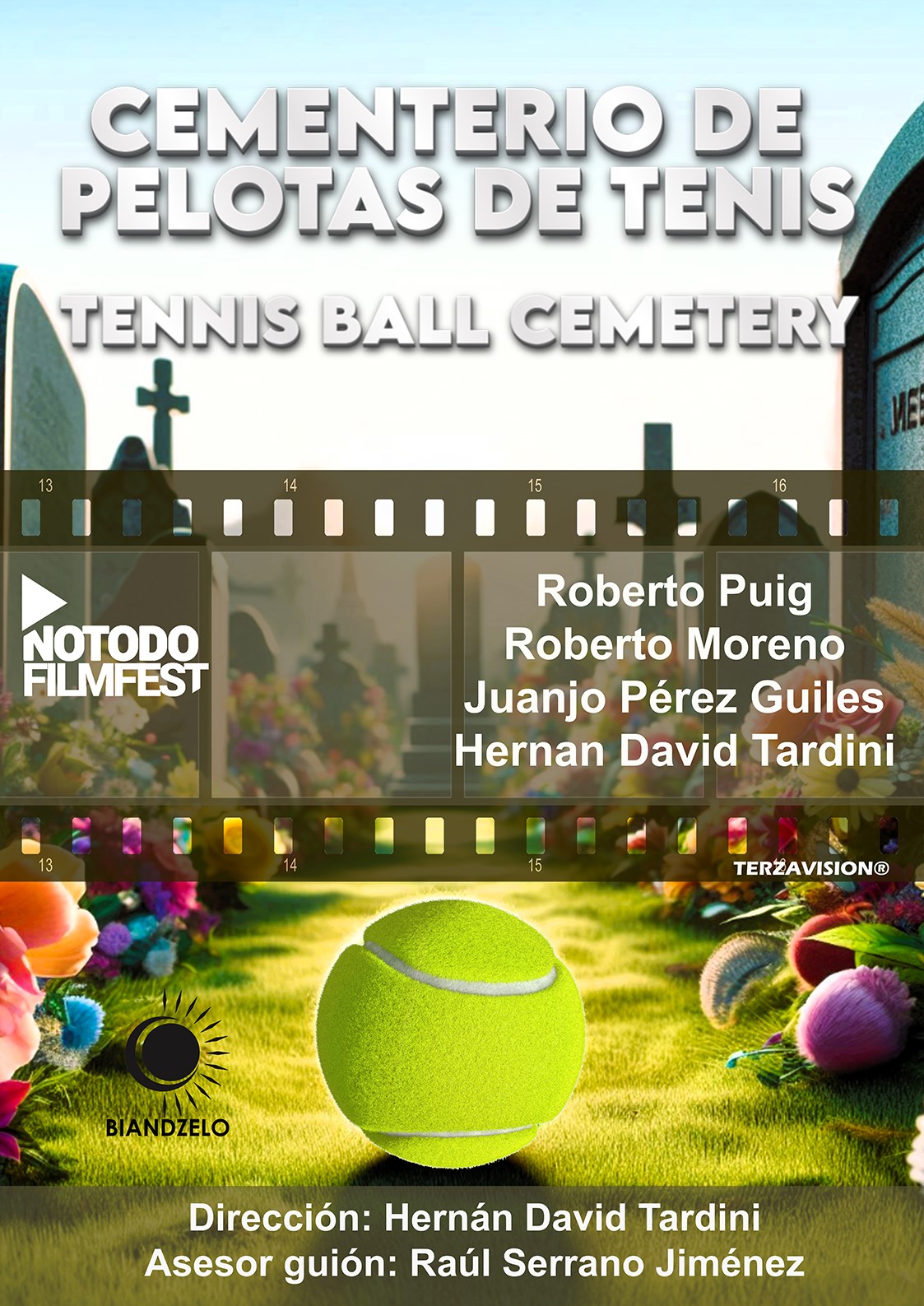 Póster del corto CEMENTERIO DE PELOTAS DE TENIS