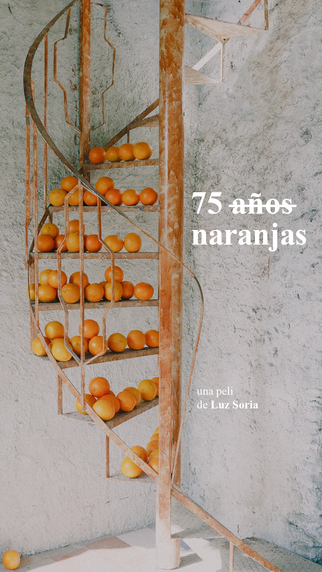 Póster del corto 75 naranjas