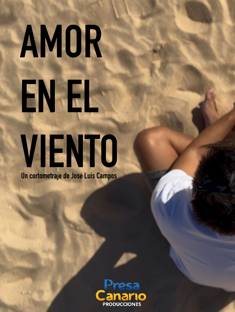 Póster del corto AMOR EN EL VIENTO