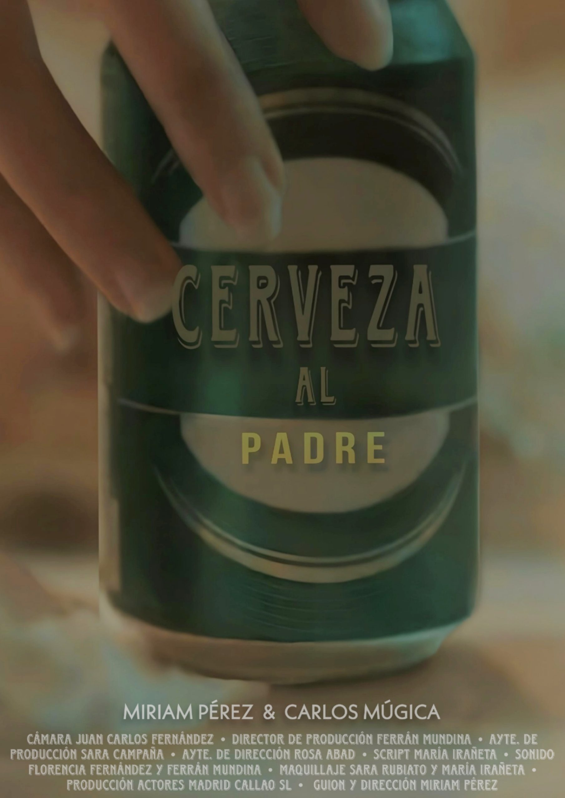 Póster del corto Cerveza al padre