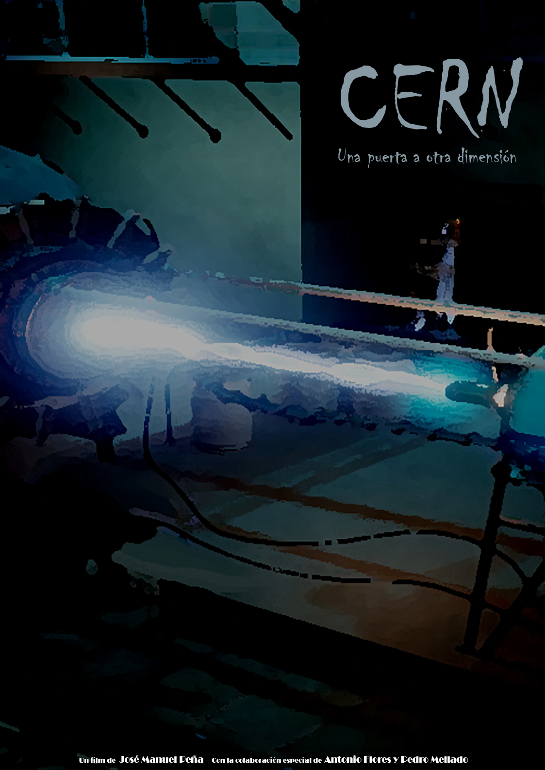 Póster del corto CERN (Una puerta a otra dimensión) de José Manuel peña