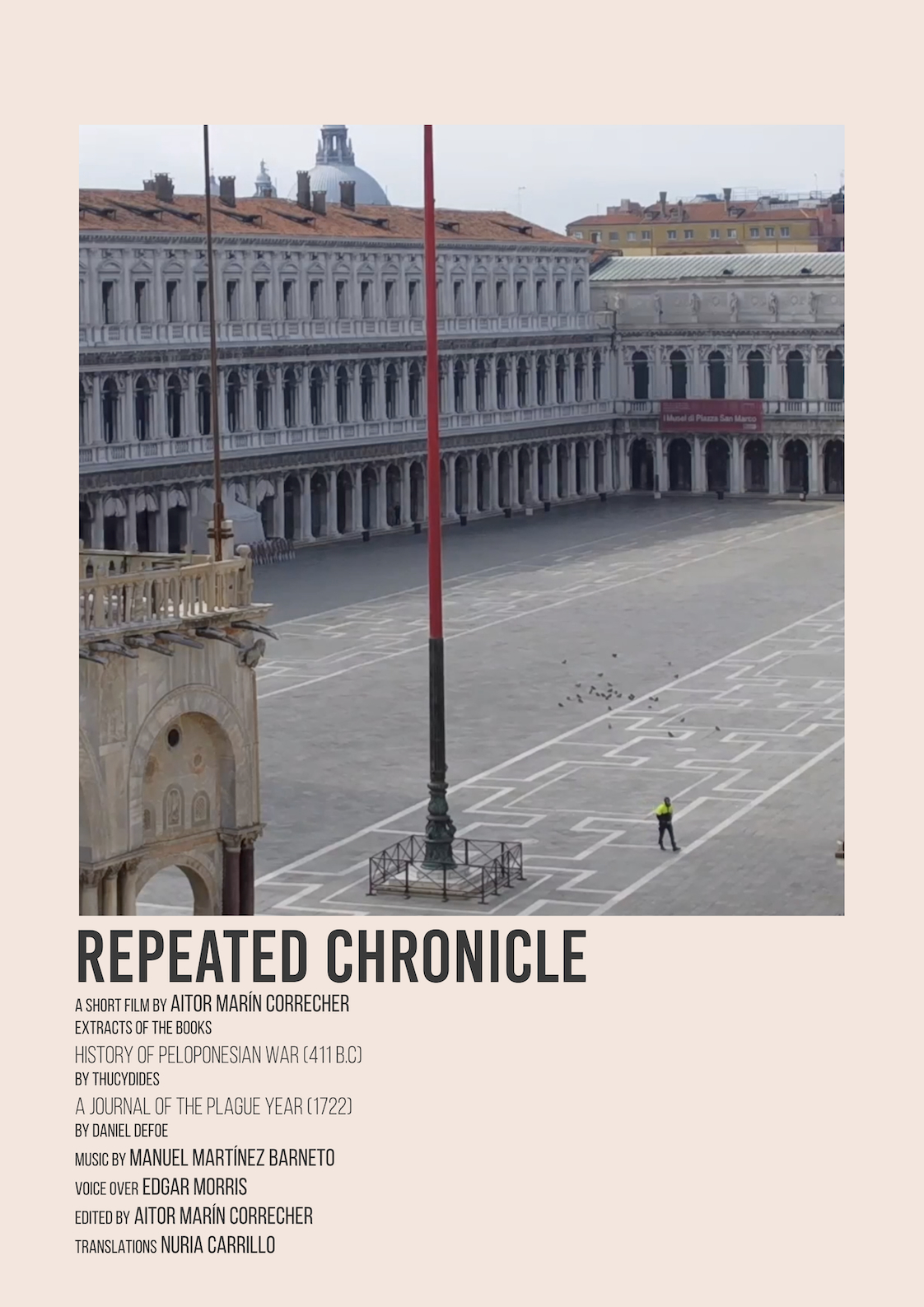 Póster del corto Repeated chronicle