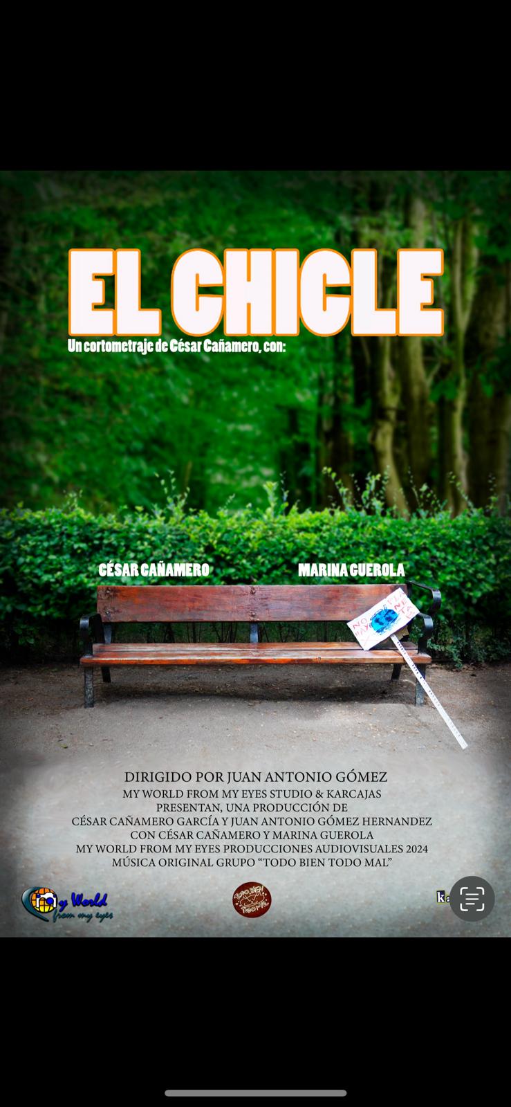 Póster del corto EL CHICLE