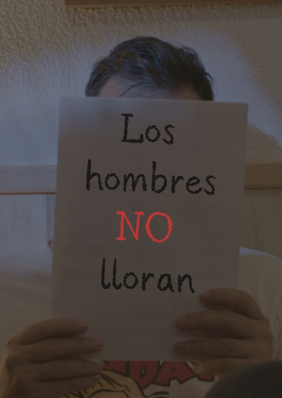 Póster del corto LOS HOMBRES NO LLORAN