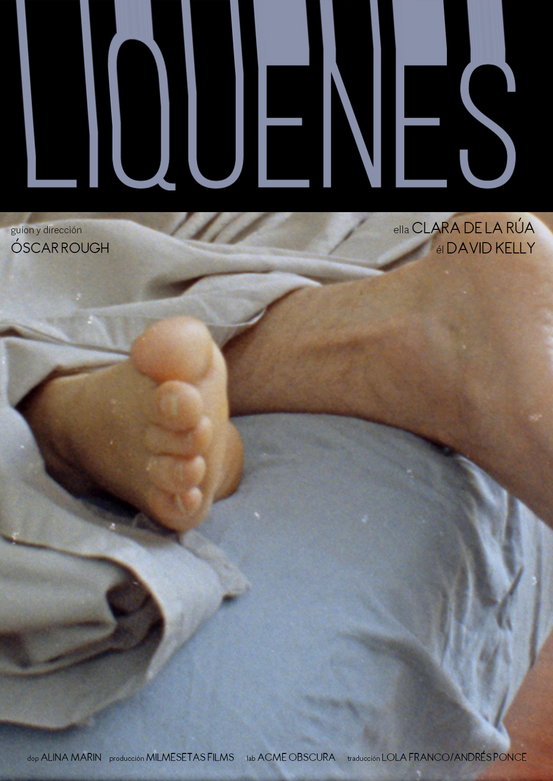 Póster del corto Líquenes