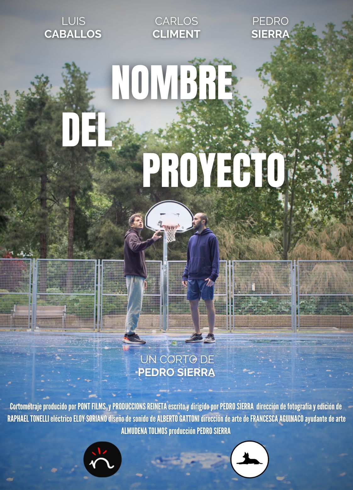 Póster del corto Nombre del proyecto