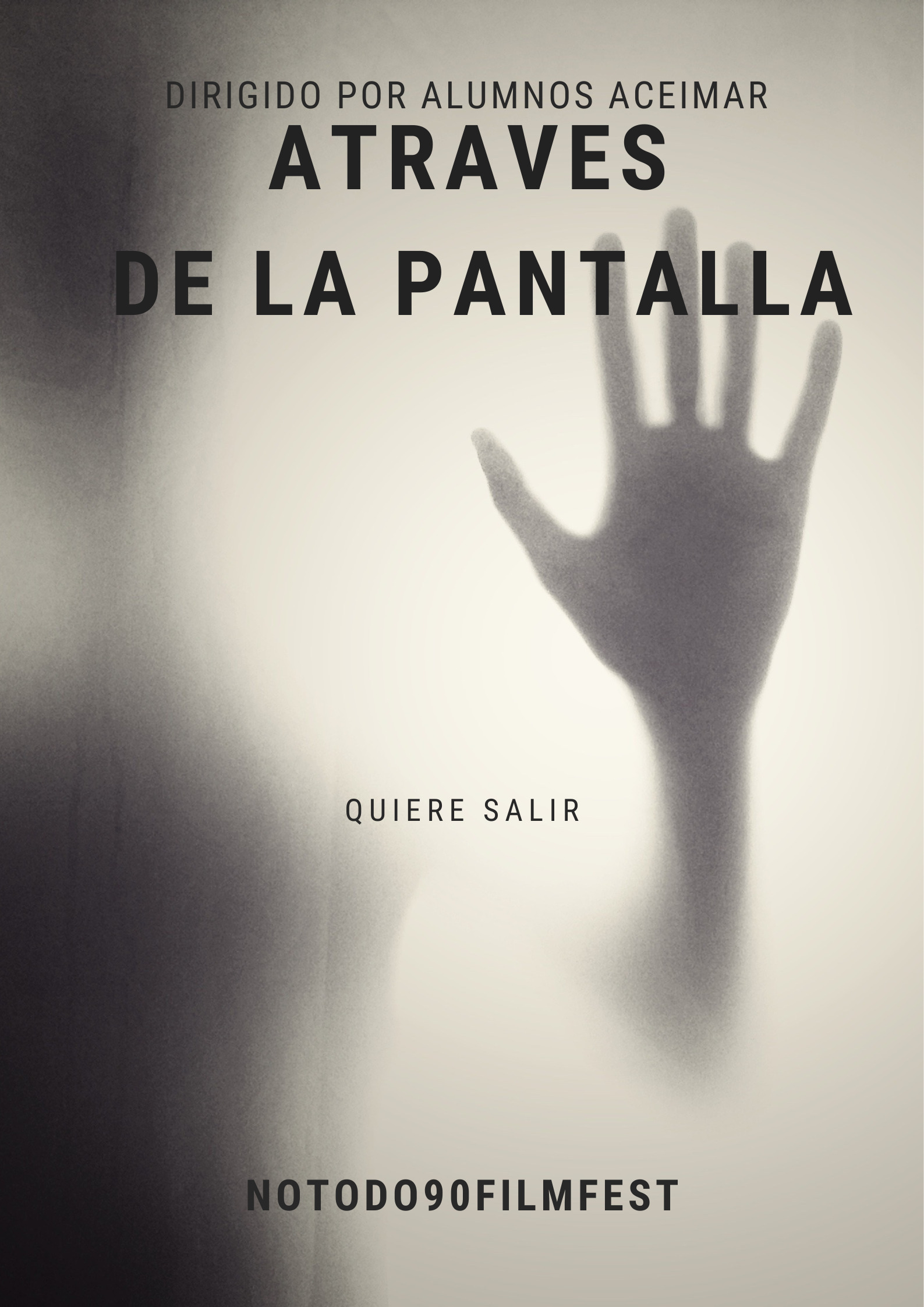 Póster del corto Tras la pantalla