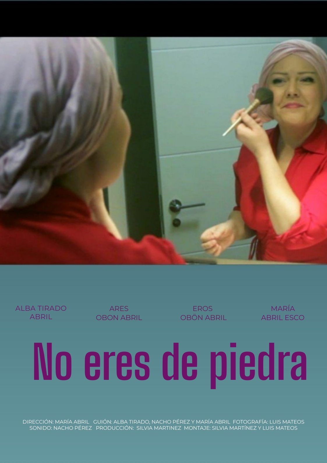 Póster del corto NO ERES DE PIEDRA