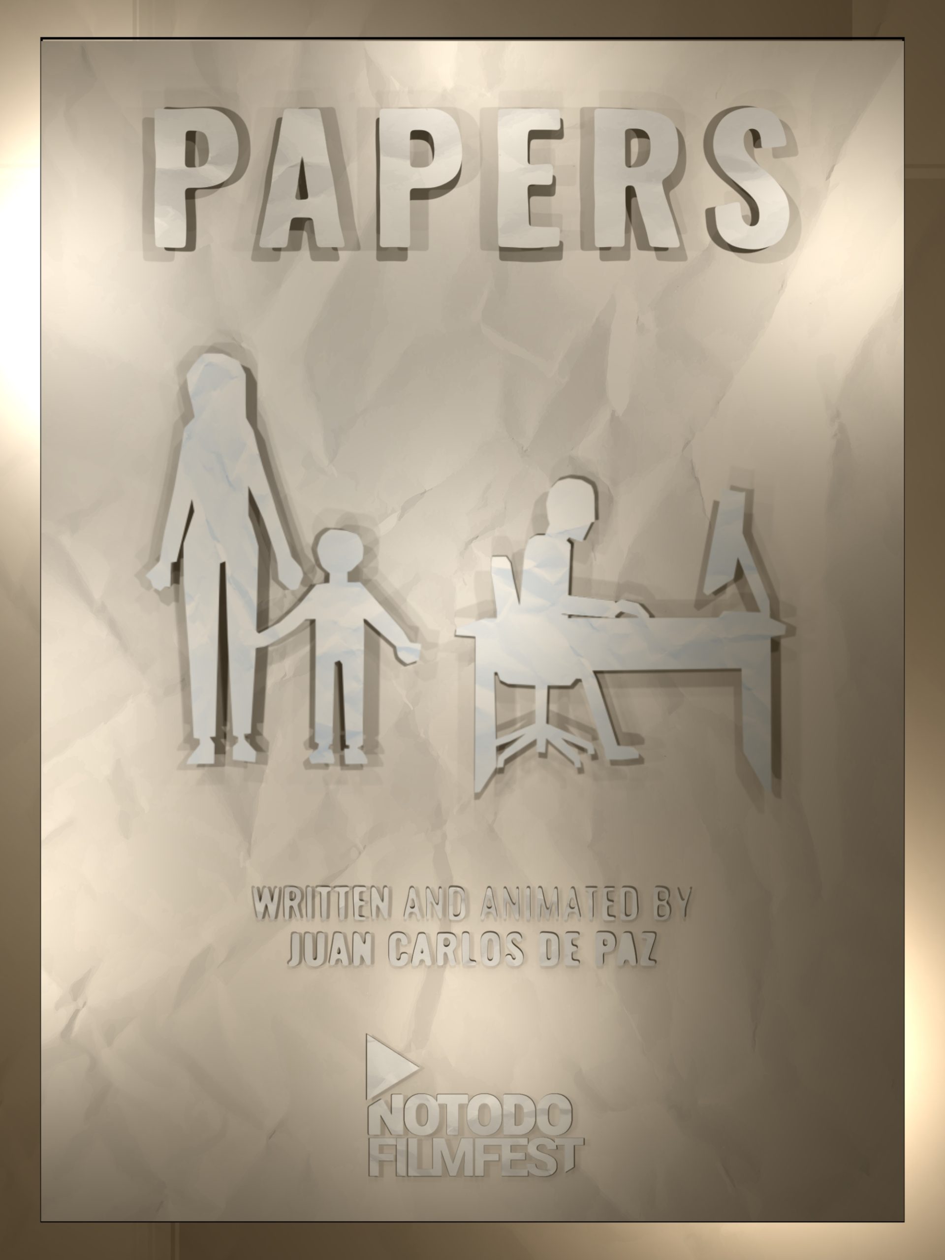 Póster del corto Papers