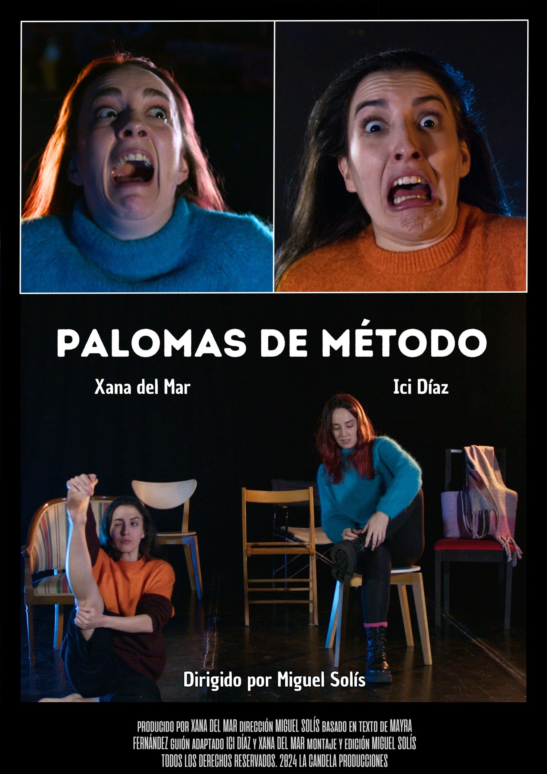 Póster del corto Palomas de método