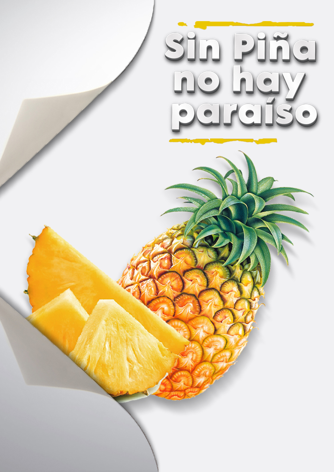 Póster del corto SIN PIÑA NO HAY PARAÍSO