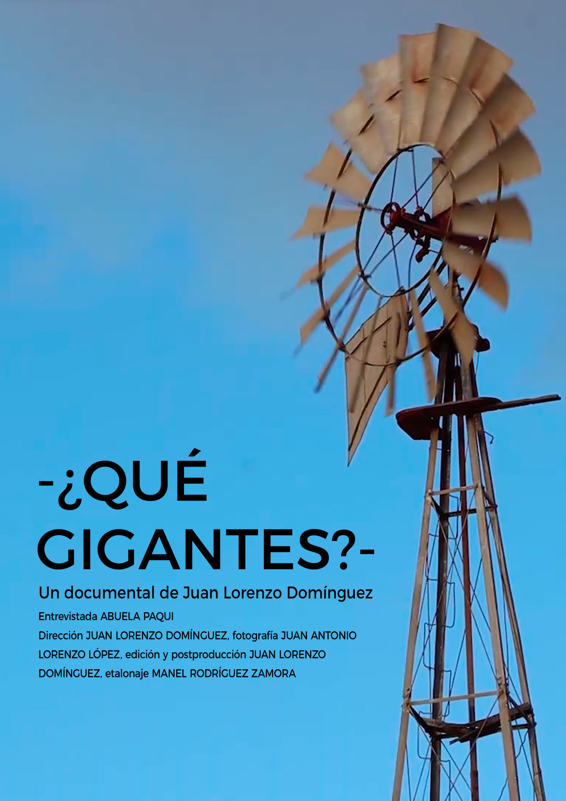 Póster del corto ¿Qué gigantes?