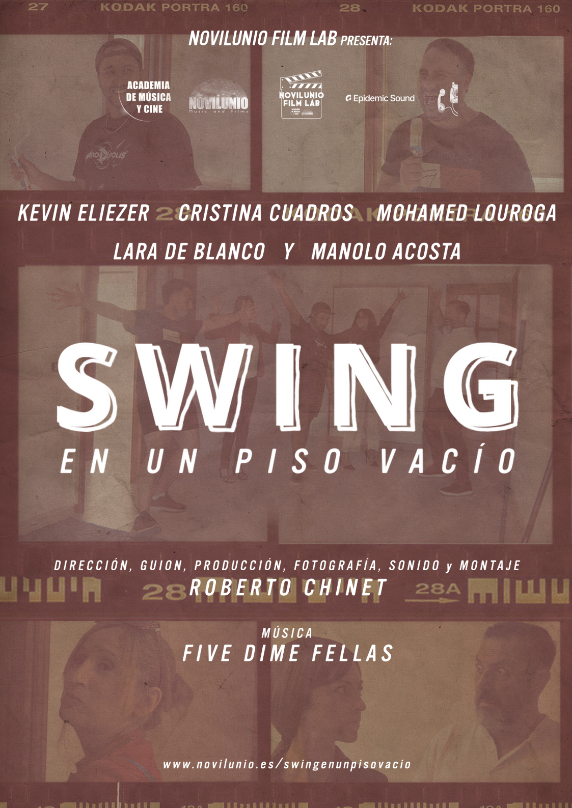 Póster del corto Swing en un piso vacío