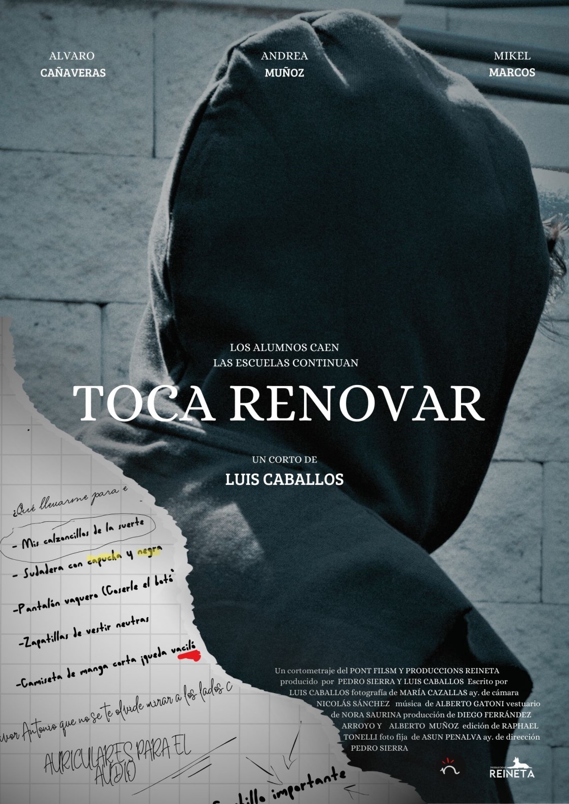 Póster del corto TOCA RENOVAR