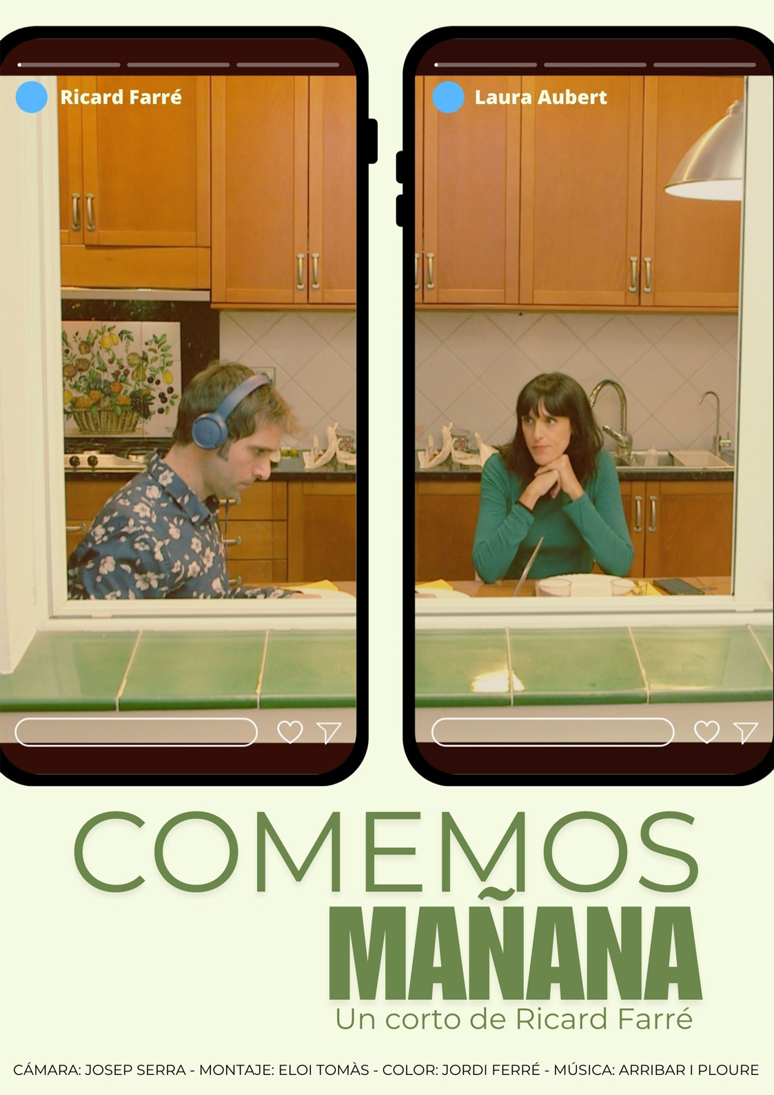 Póster del corto Comemos mañana