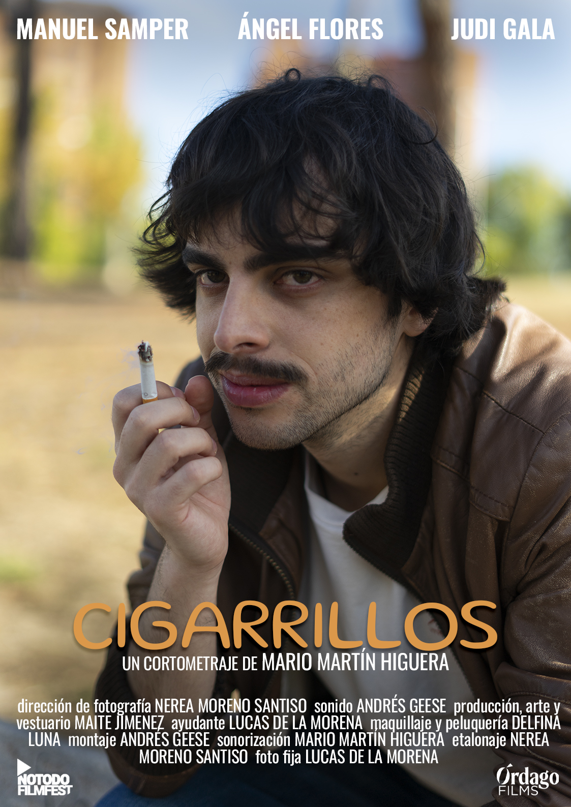 Póster del corto Cigarrillos