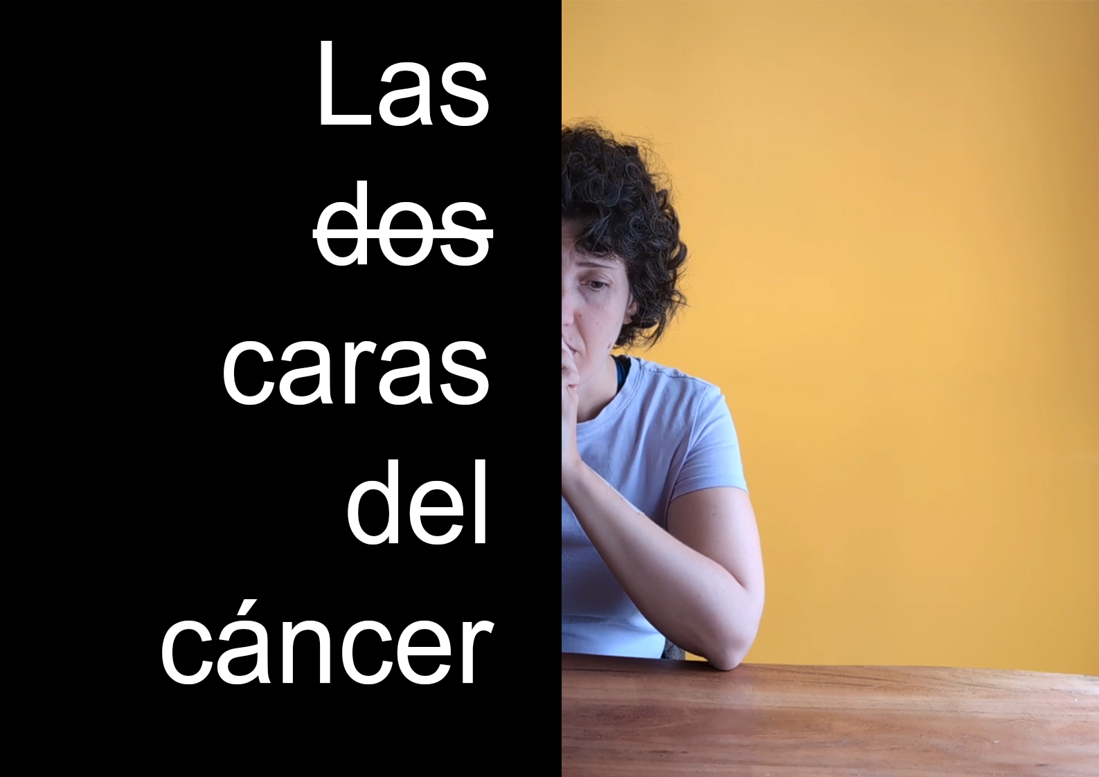 Póster del corto Las dos caras del cáncer