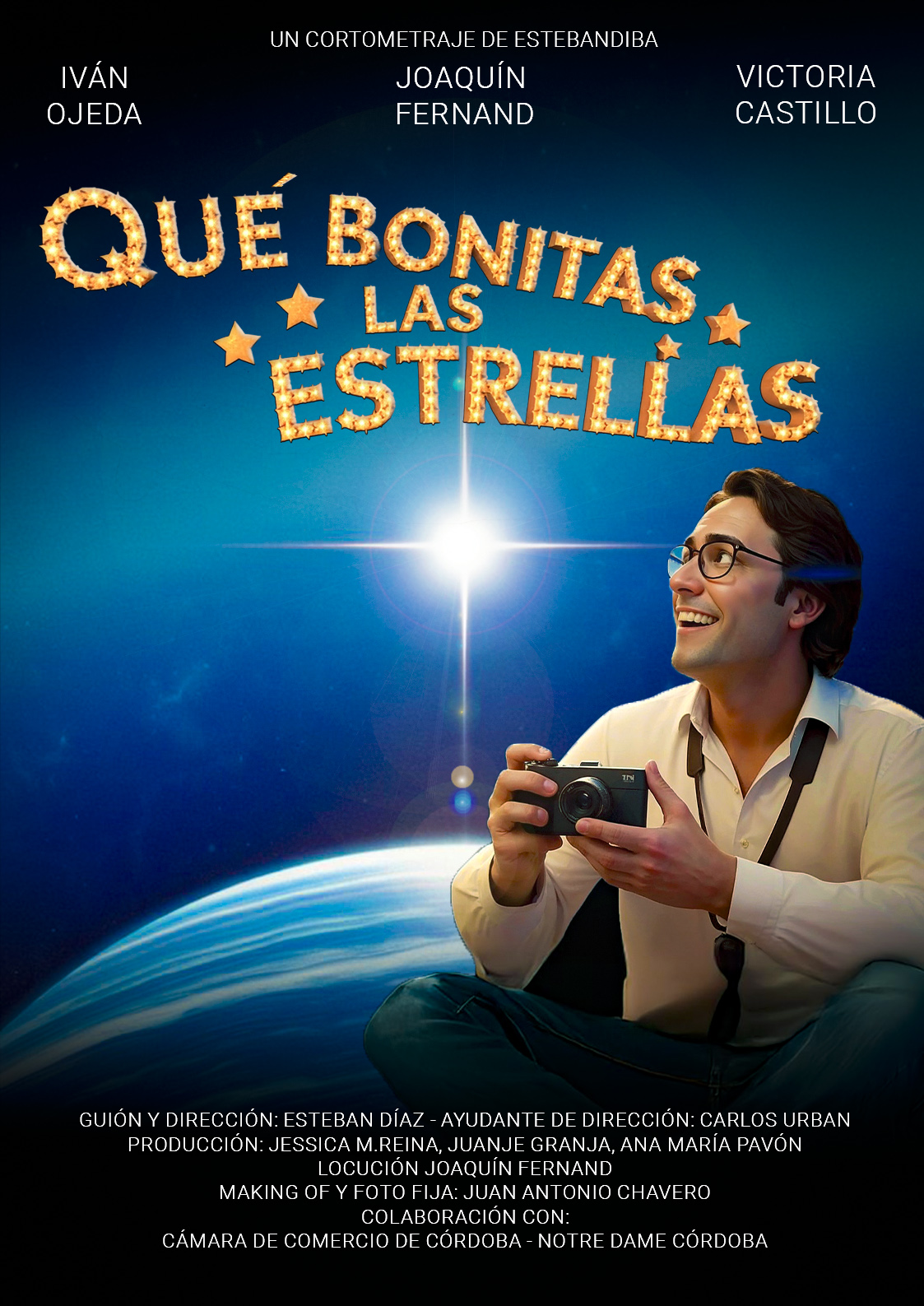 Póster del corto Qué Bonitas Las Estrellas