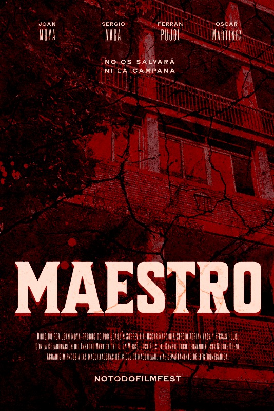 Póster del corto Maestro